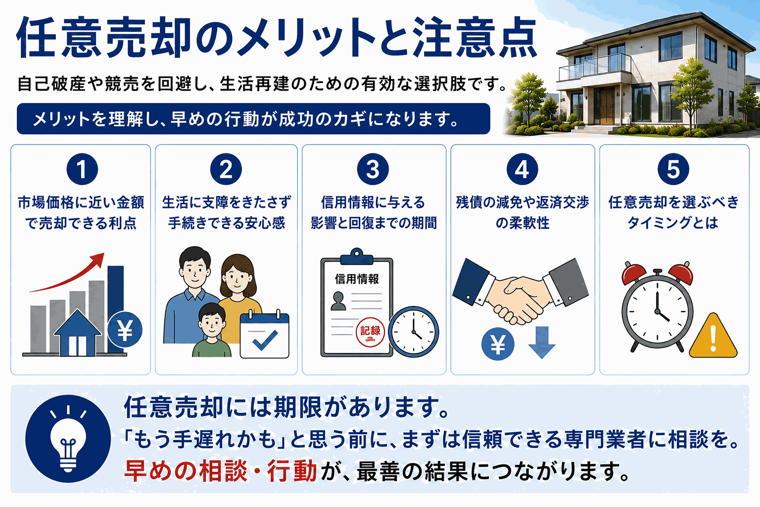 任意売却のメリットとデメリット