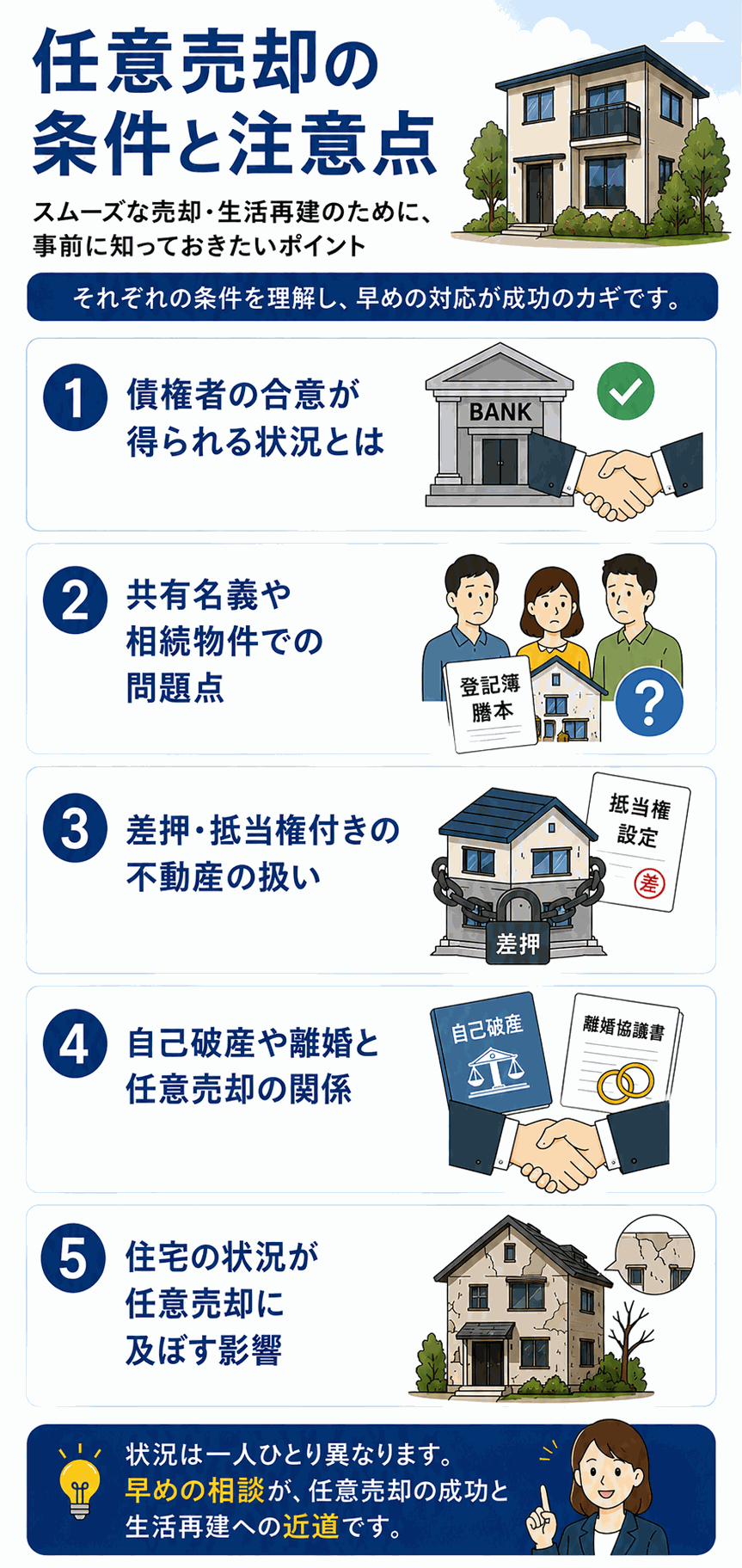 任意売却の条件と注意点