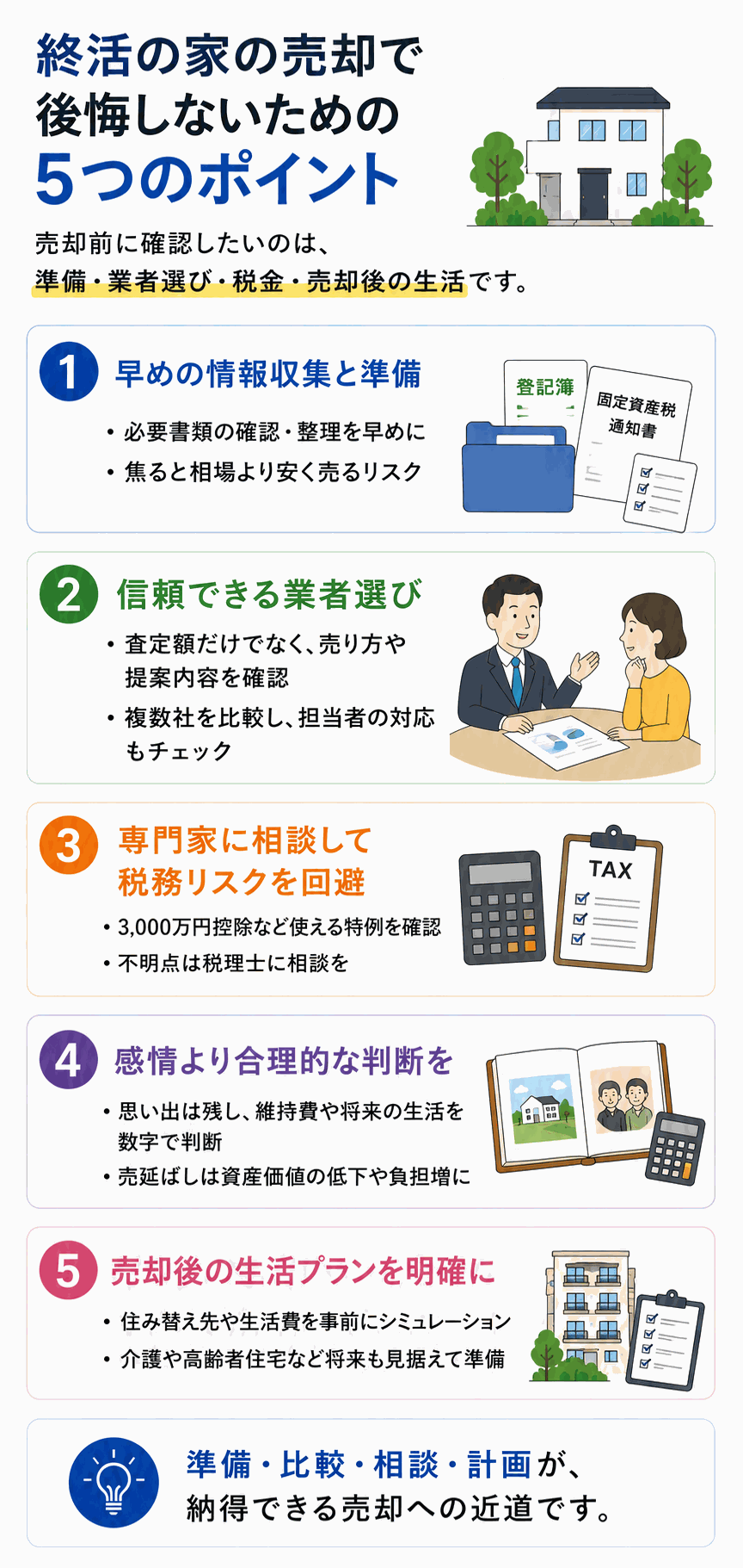 終活での家の売却を成功させるためのポイント